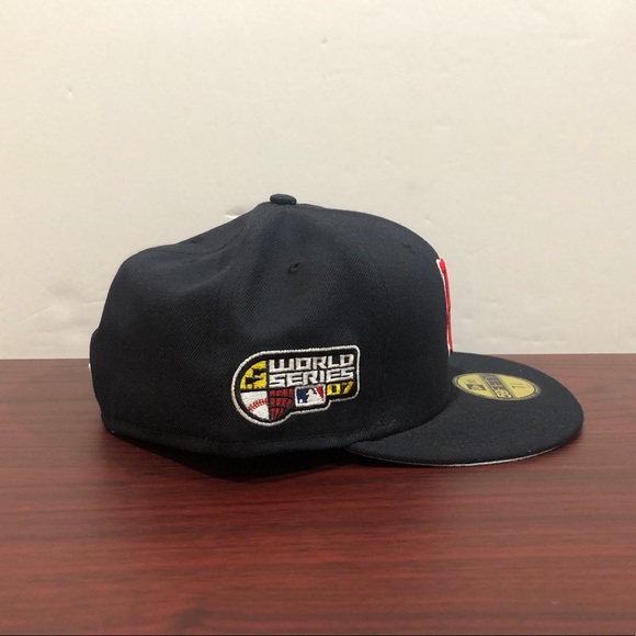 New Era, 59Fifty Fitted Hat, Boston Red Sox, Navy Blue - Picture 3 of 11